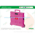 25 Kg High Quality Plastic Foldable Shopping Cart With Two Wheels 380x330x360mm